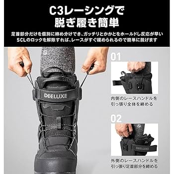 Amazon | [ディーラックス] スノーボードブーツ ひもタイプ